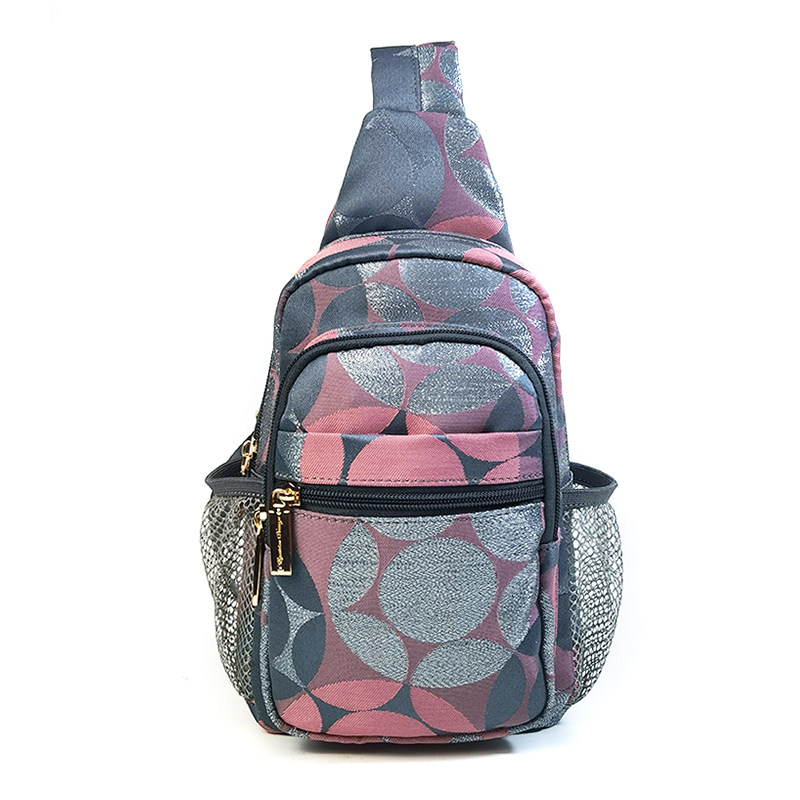 盛装舞步2024新款时尚帆布胸包多层拉链侧袋休闲旅游包收钱包X258,箱包皮具/热销女包/男包,胸包,淘宝优惠券,粉丝福利购,淘宝优惠卷