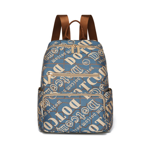 盛装舞步休闲帆布多拉链双肩包