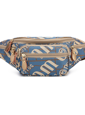 盛装舞步欧美新款帆布小包多层拉链休闲牛津布运动包腰包潮YB2