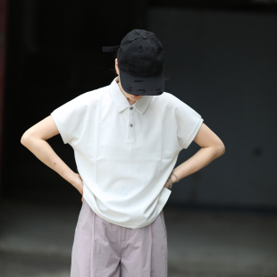 游设原创polo领连肩短袖 宋见 精梳棉t恤