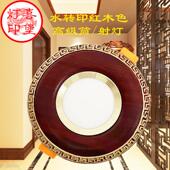 新中式 射灯别墅天花孔灯原木色牛眼灯开孔7.5 筒灯古典家用嵌入式