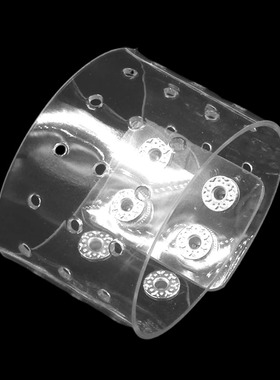 魅力百搭潮流小孔软塑料透明手链