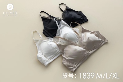 蕾丝美背内衣CCRED无蚕丝法式