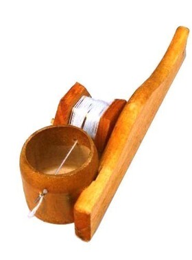 新品鲁班划线木工具竹子毛竹桶墨斗木匠墨盒聚氨酯桶手摇墨斗