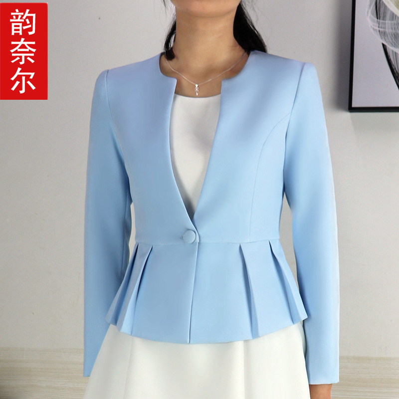 定做播音主持艺考服装女上镜装职业正装新闻主持人小西装学生西服-封面