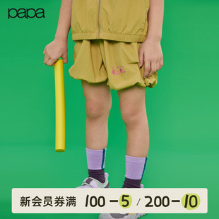 儿童裤 pao papa爬爬春夏季 时髦洋气 子女童花苞造型短裤