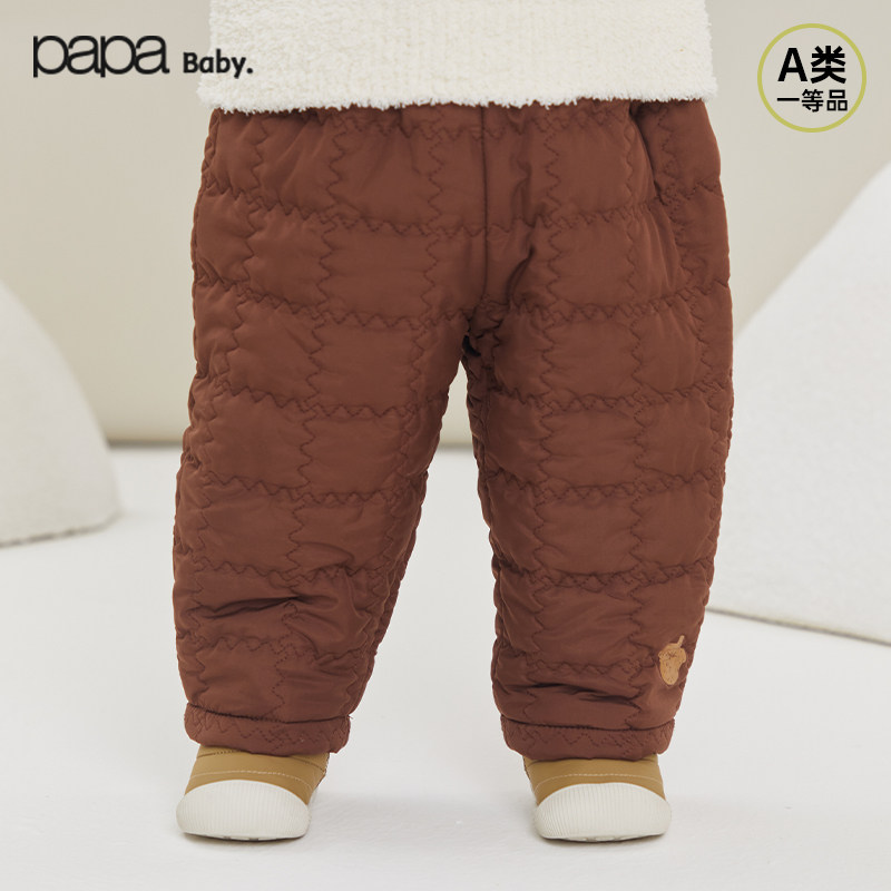 【商场同款】papa爬爬冬季婴儿裤子加厚棉裤蓄热保暖男女宝宝外出,童装/婴儿装/亲子装,裤子,淘宝优惠券,粉丝福利购,淘宝优惠卷