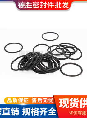 黑色氟胶O型圈外径39/40/41/42/43/44/45/46/47/48/49/50*2.4