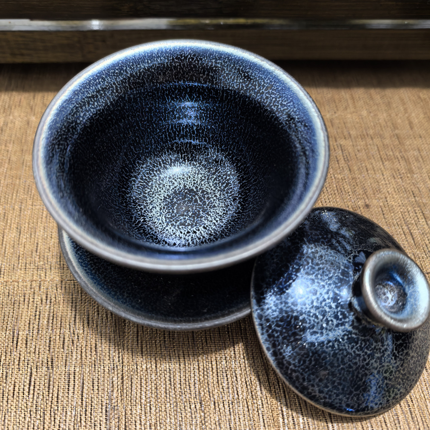 正宗建盏盖碗茶具配件泡茶三件套图片