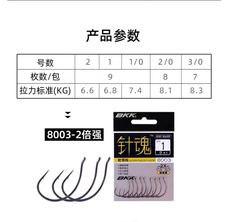 BKK路亚钩高碳钢软虫钩软饵钩
