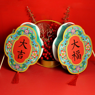 2026年新款纸质灯笼diy手提新年幼儿园手工制作led材料包儿童发光