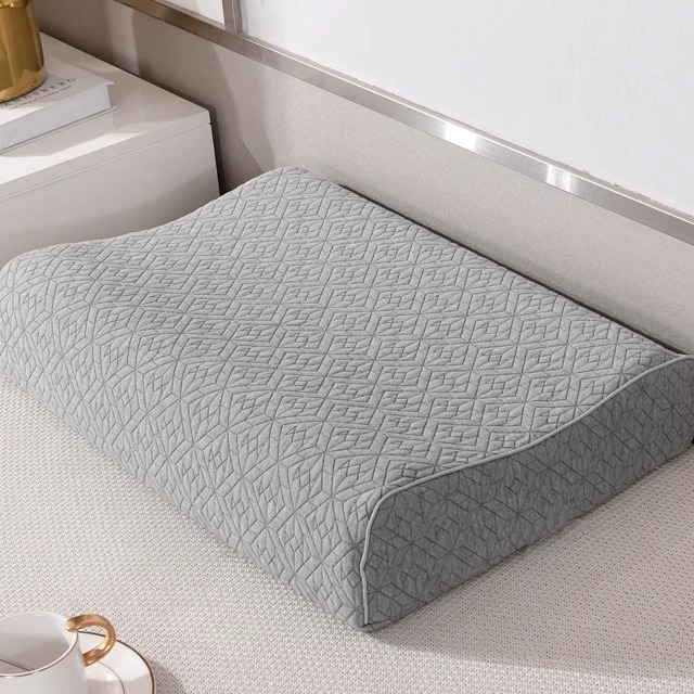 冬季加厚竹炭纤维枕套60x40x8-10cm乳胶枕套记忆枕头套单人一对装