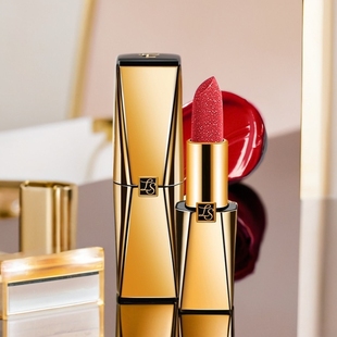 莎琪丽小金钻口红微闪珠光滋润保湿防水持久不脱色唇膏中国复古红