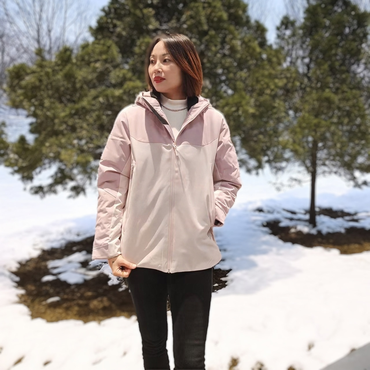 鹅绒服女士羽绒服户外徒步登山服