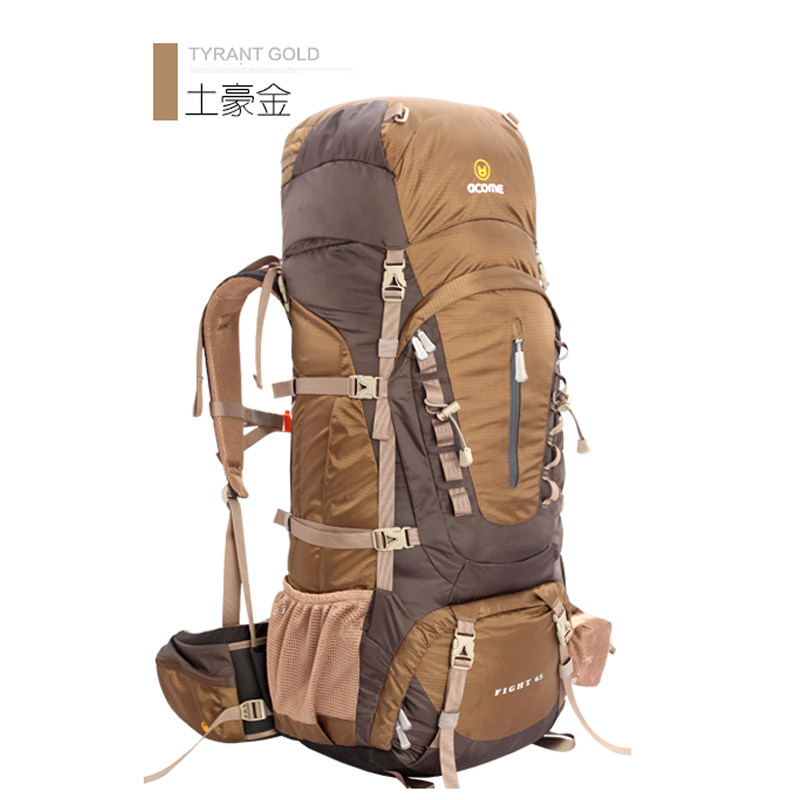阿珂姆专业登山包户外徒步双肩包大容量75l背负系统防水旅游背包