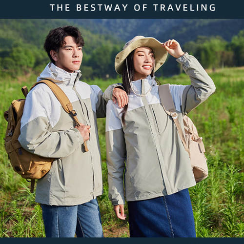 阿珂姆防风防雨男女款秋冬冲锋衣