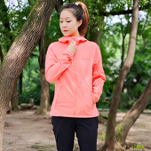 ACOME阿珂姆春夏户外弹力外套女轻薄运动风衣软壳连帽休闲夹克