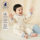 皮偌乔120克棉服连身衣哈衣纯棉加厚新生婴婴儿宝宝A类冬款