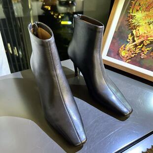 秋冬新款 真皮尖头细跟6CM短靴S29A360807