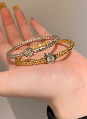 新款国风岁穗平安麦穗编织手镯