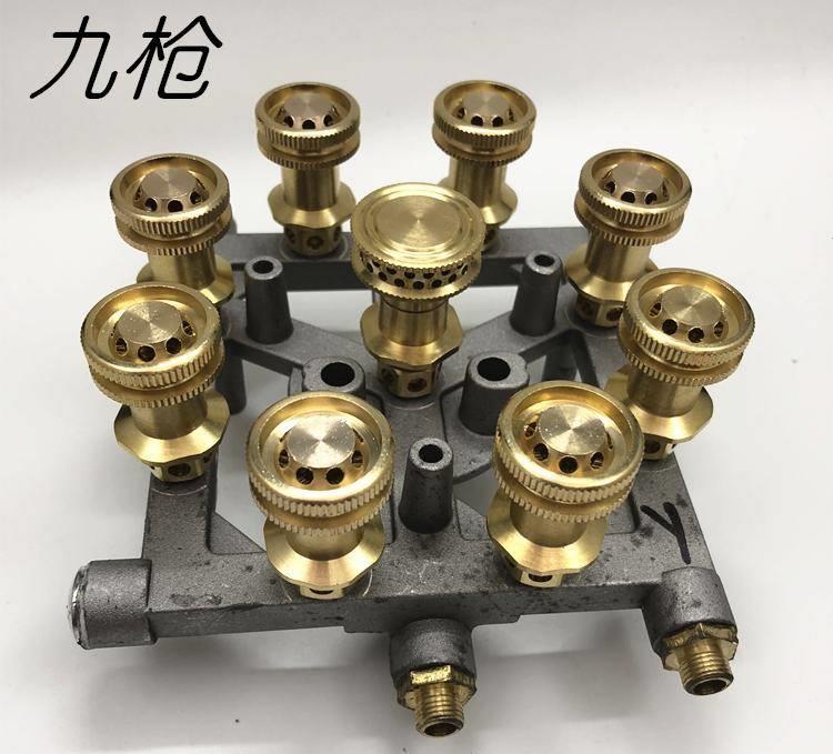 樱宇嵌入式台式家用液化气燃气灶煤气灶猛火炉头直喷九头防水配件