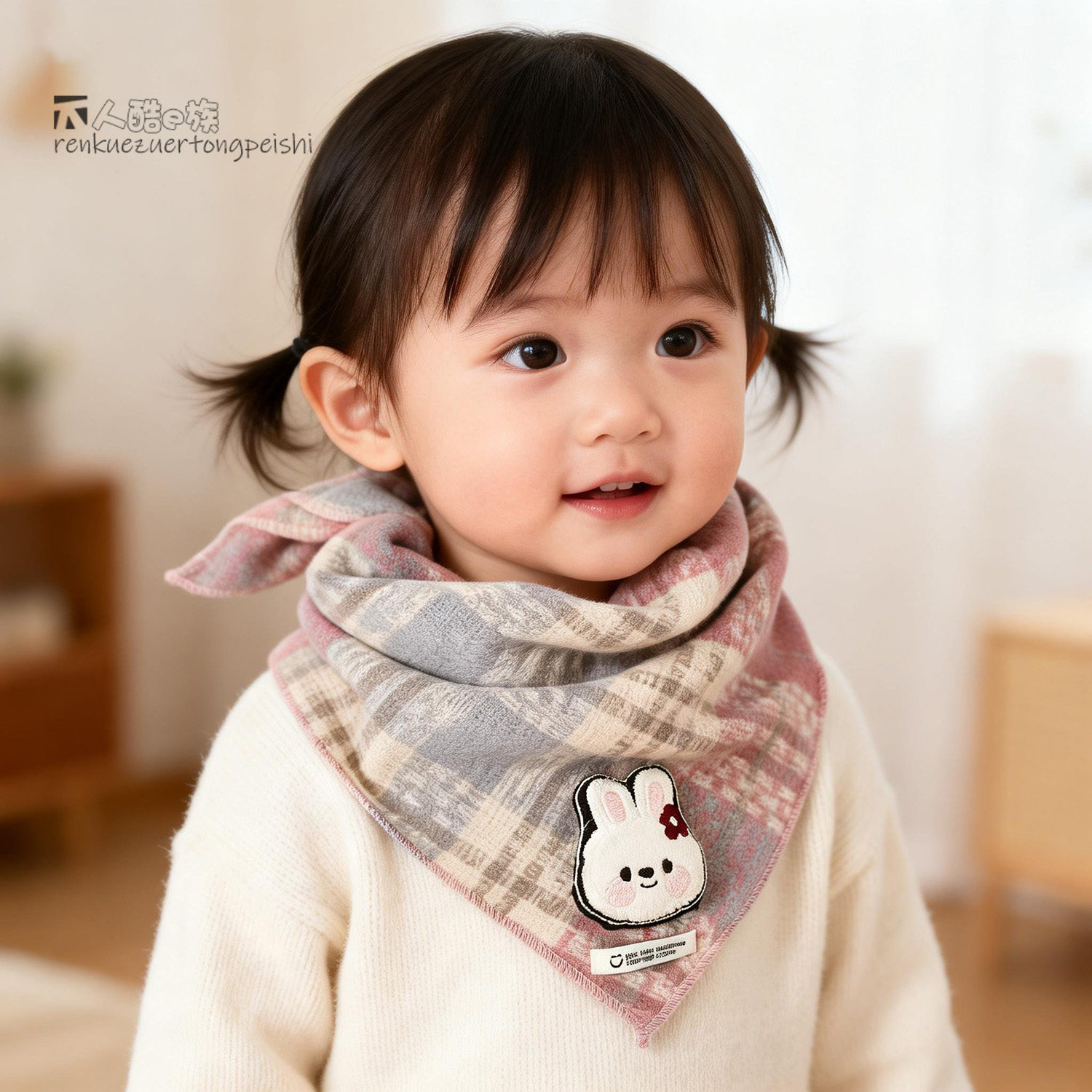 宝宝围巾秋冬款加厚三角巾韩版卡通可爱格子男女儿童保暖防风围脖,童装/婴儿装/亲子装,围巾,淘宝优惠券,粉丝福利购,淘宝优惠卷