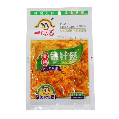 四川特产 一碟香金针菇 香辣可口 爽滑开胃 M多寿司专用 38g/包 - 封面