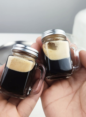 35ml迷你咖啡浓缩液分装瓶密封罐蜂蜜样品收纳罐子储存罐露营外带