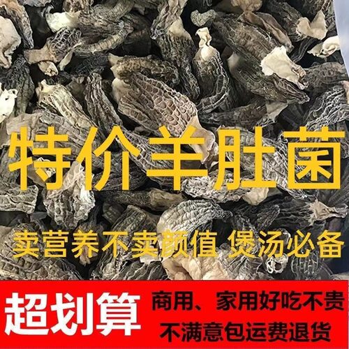 羊肚菌干货头茬肉厚香味足干度炖汤滋补炖汤口感好破碎丑菇