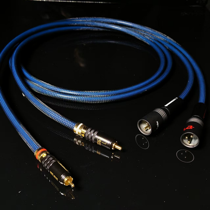 荷兰48BG3双RCA转双XLR音频线