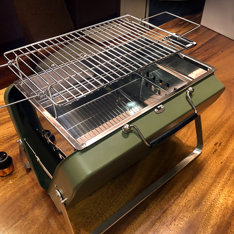 手提式烧烤炉户外露营烧烤架家用木炭折叠可携式迷你野餐碳烤炉全