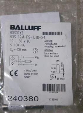 议价BALLUFF BOS01Y2 BOS 12M-PS-1D10-S4 现