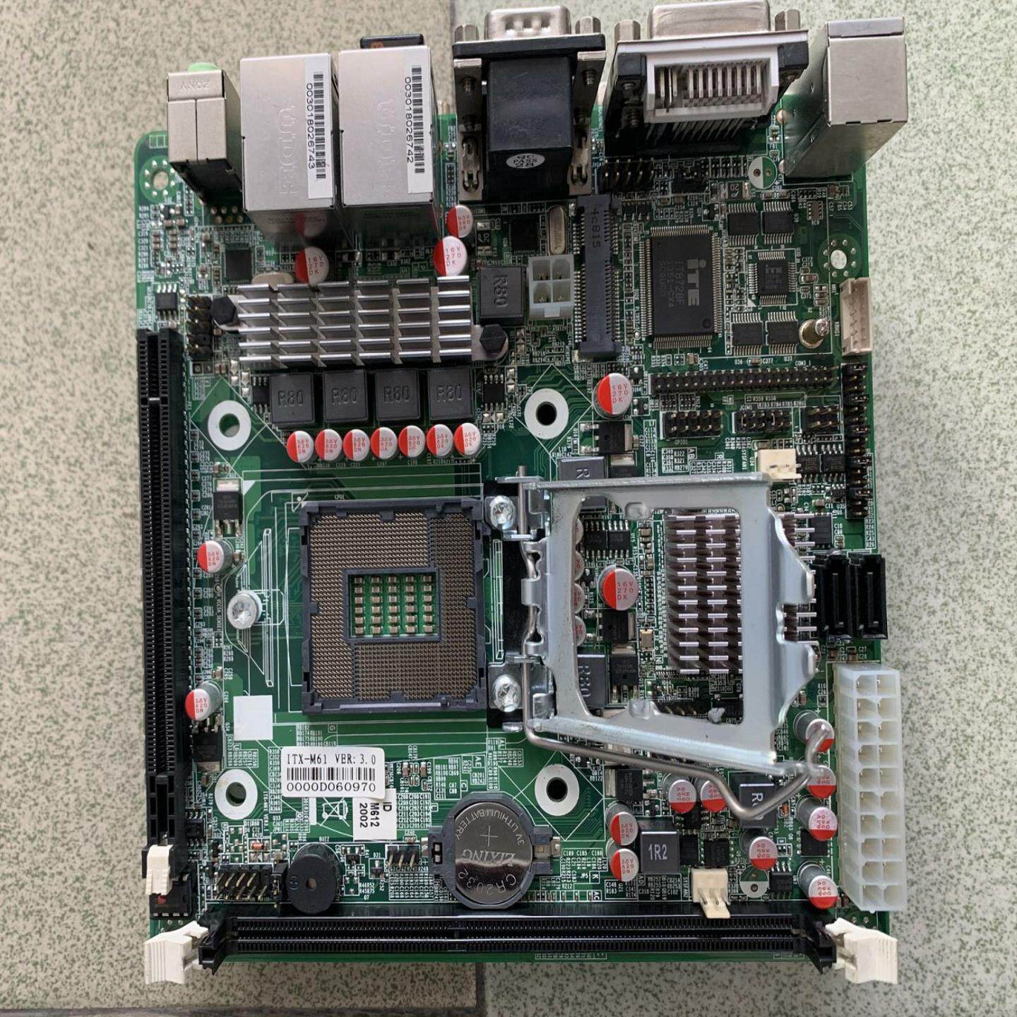 研域工控 ITX-M61 VER10 1155针 H61台式机主板双千兆网卡MSATA