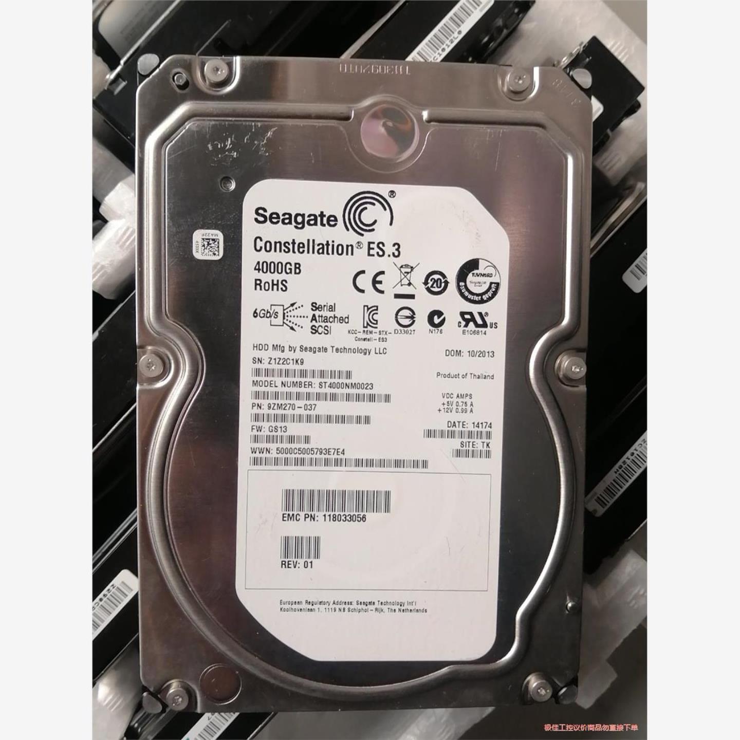 议价商品emc Seagate希捷 ST4000NM0023 3
