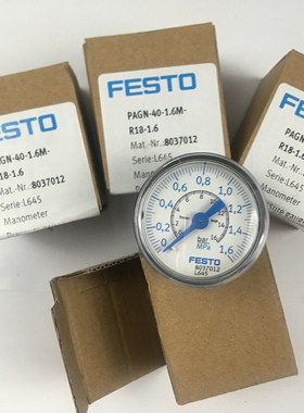 德国 FESTO真空压力表VAM-40-V10-R18-EN 537810 全新正品现货