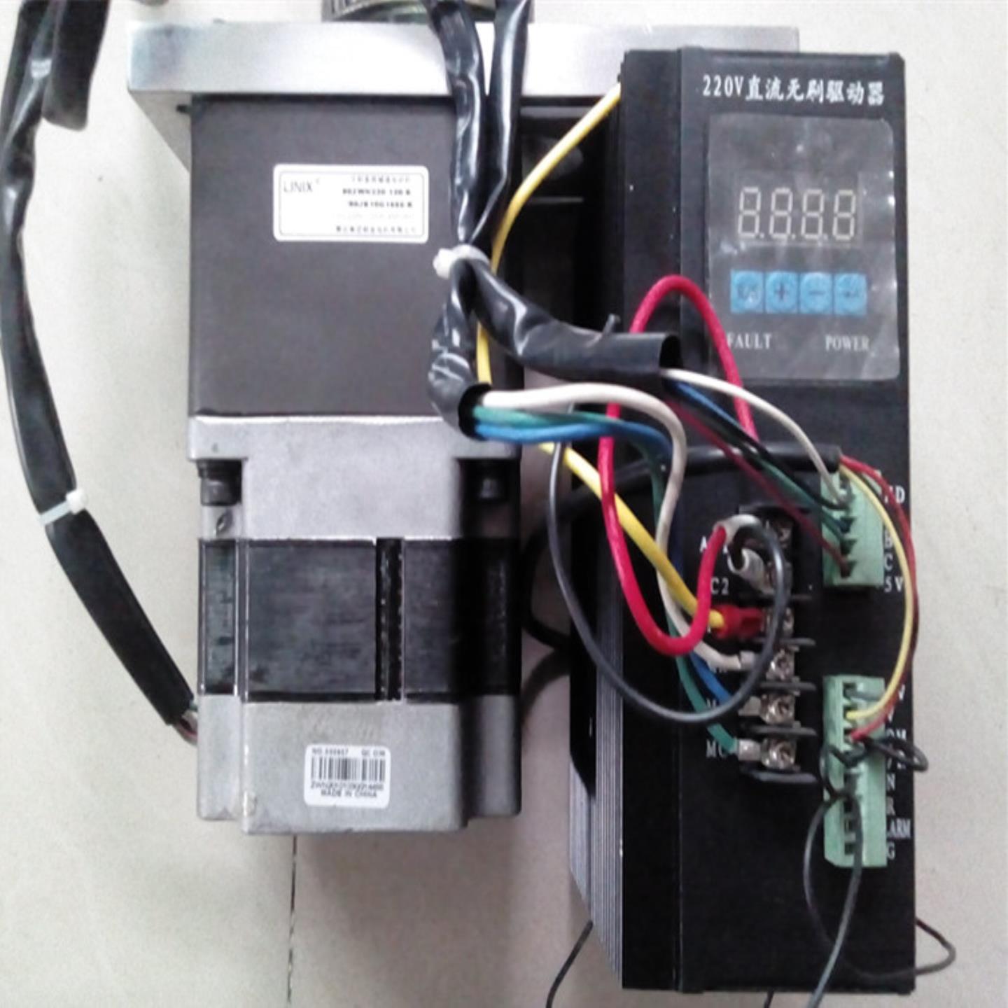 二手LINIX无刷电机90ZWN220-120-B90JB10G555-B+直流无刷驱动器