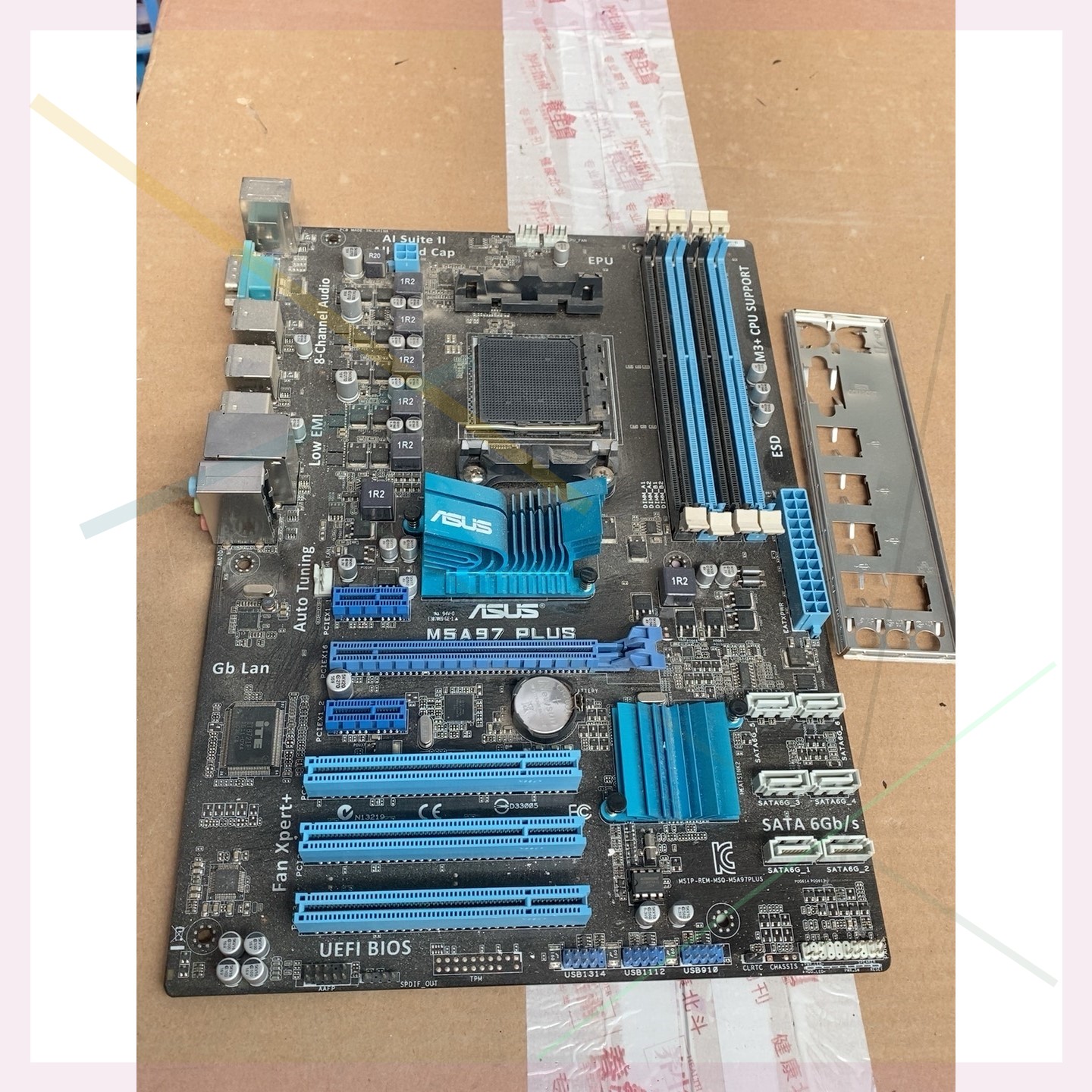 M5A97 PLUS AM3+主板拆机一片正常使用
