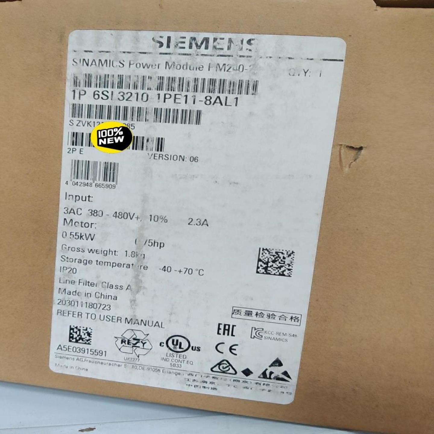 溢价—6SL3210-1PE11-8AL1