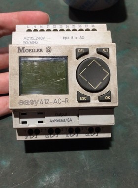 正品金钟穆勒编程控制器EASY412-AC-R  拆机成色