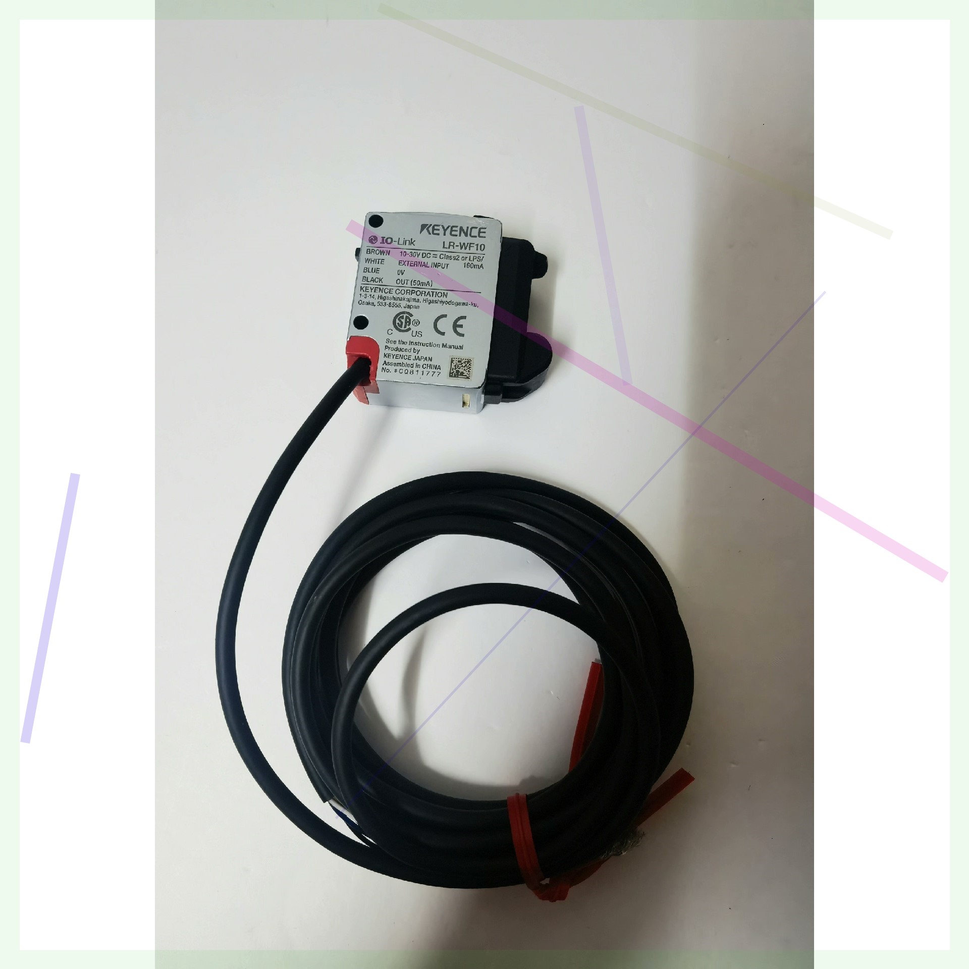 基恩士LR-WF10 色标传感器 光纤型 实物拍摄功能包好