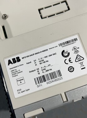 ABB伺服驱动MFE190-04UP-06A0-2 N80