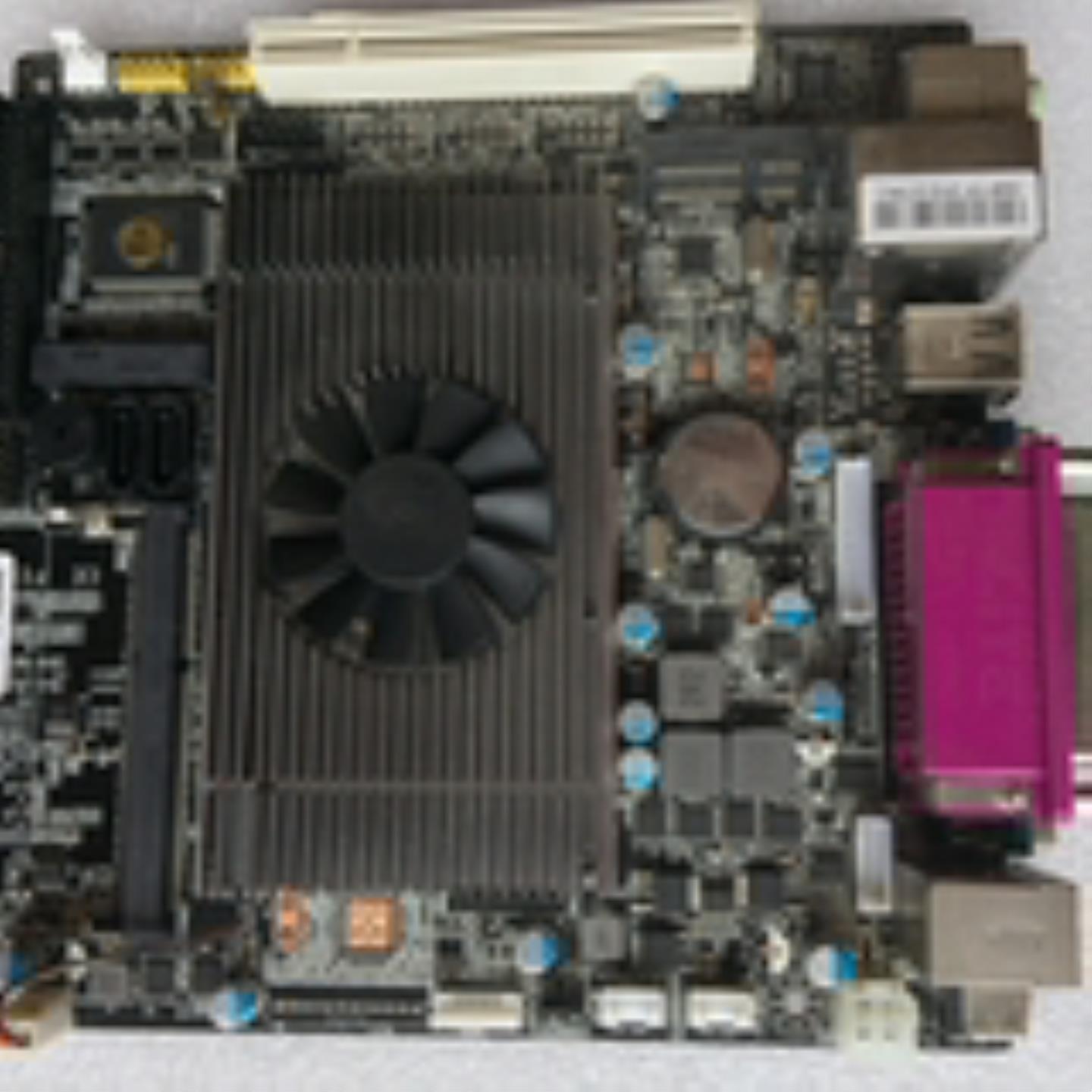 原装拆机12V输入 ITX-25I8MDC N450-166G 工控机P0S主板实物图