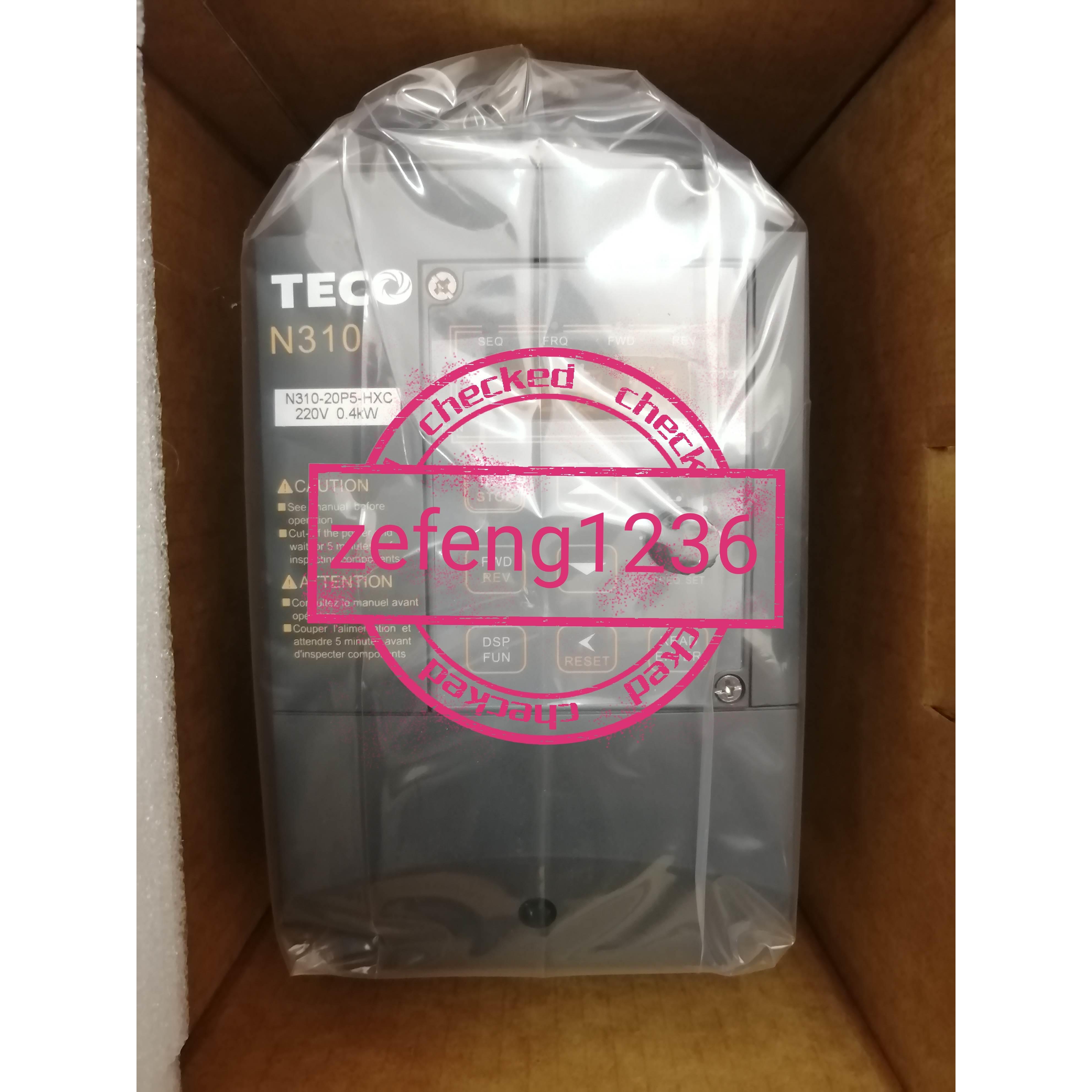 全新N310-20P5-HXC原装东元台安变频器220V04KW原厂质保一年