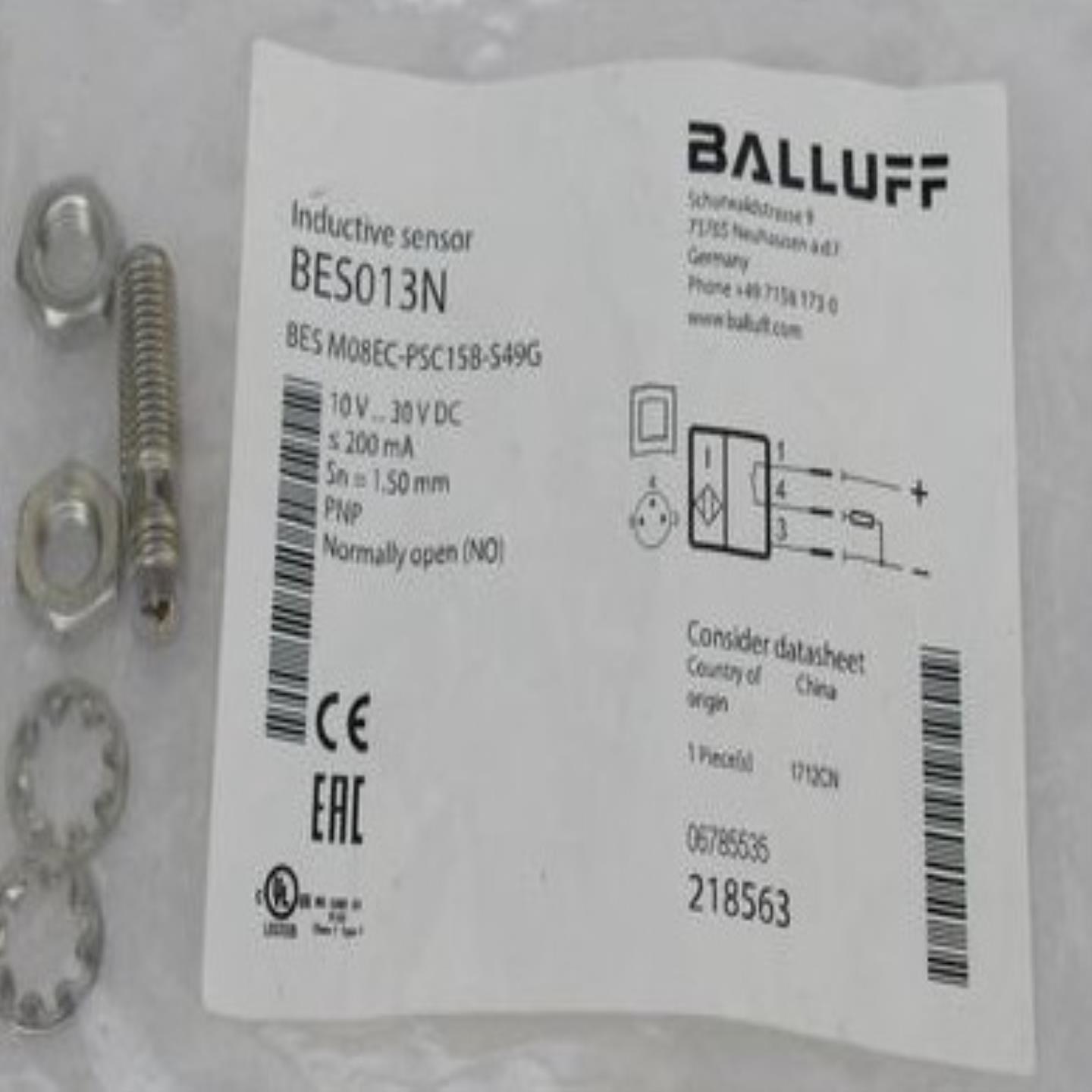 BCS M08T4E2-PSM30G-S49G原装进口巴鲁夫传感器询价