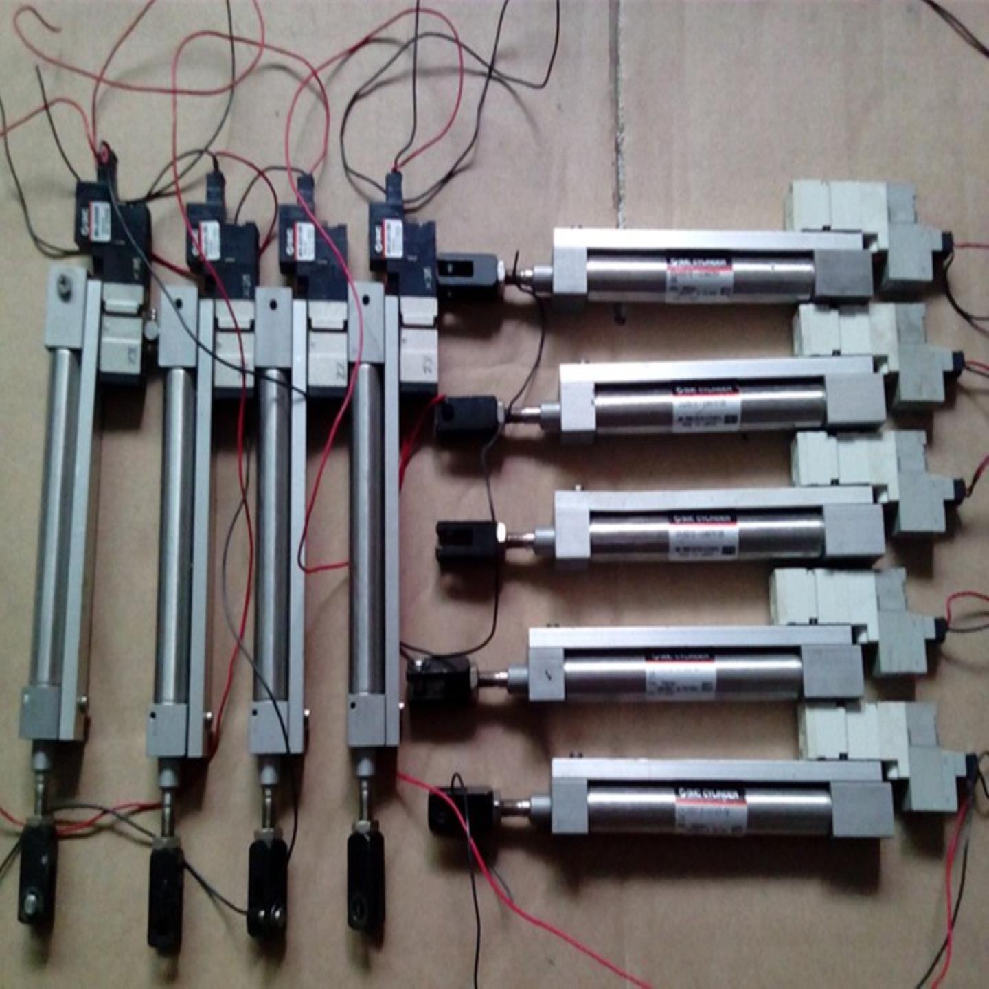 二手原装SMC气缸 CVJ5D12-UIA970125+电磁阀 SYJ3120-6L0-M3-X36