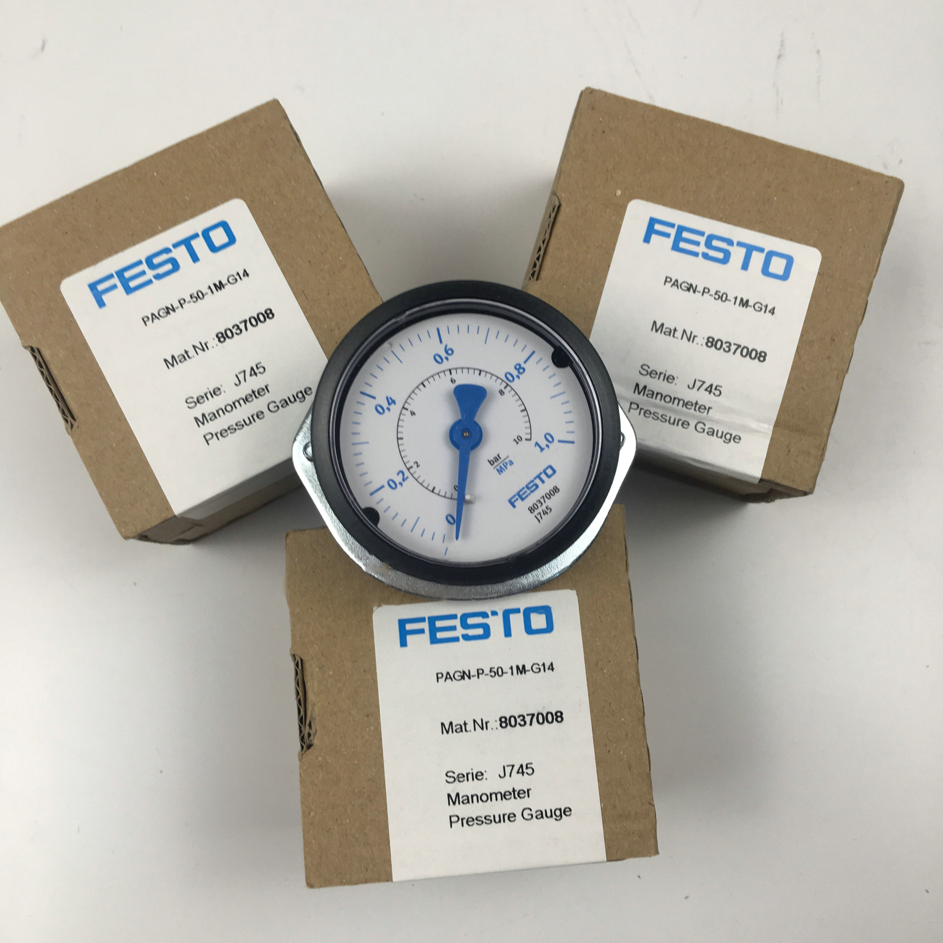 FESTO 压力表 PAGN-P-50-1M-G14 8037008全新原装现货