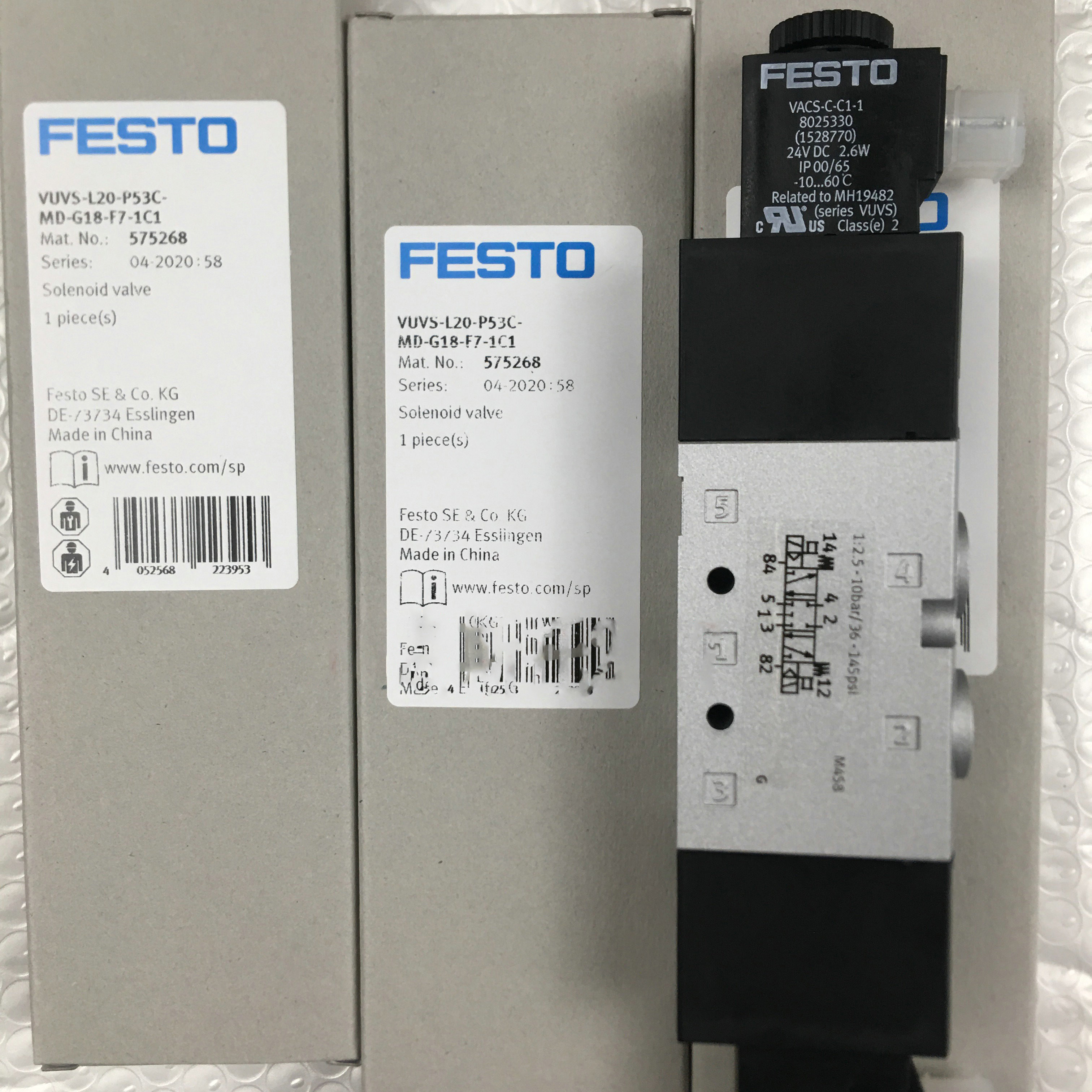 FESTO电磁阀 VUVS-LK25-M52-AD-G14-1B2-S 8043218 8043219 现货