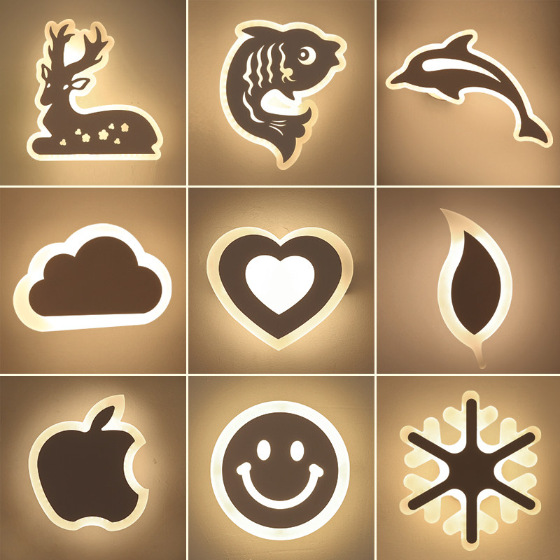 超薄创意壁灯卡通卧室床头灯过道吸顶灯走廊灯楼梯灯儿童房灯具