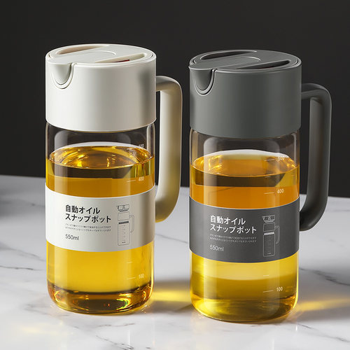 LISSA自动开合玻璃不挂油油壶