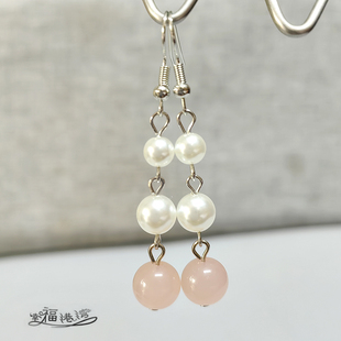 柳温婉贝壳珍珠眠棠古风日常气质典雅中国风汉服舟记耳坠耳环耳夹